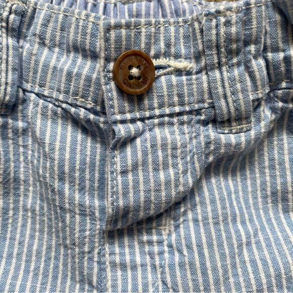 H&M Blue and White Striped Shorts 6-9 Months - Picture 2 of 7